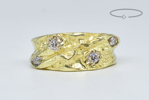 Ring 14 Kt GG Diamanten