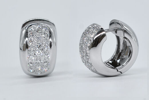 Kreolen 18 Kt WG Brillanten