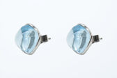 Ohrstecker 14 Kt WG Blautopas