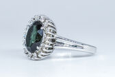 Ring 14 Kt WG Turmalin 