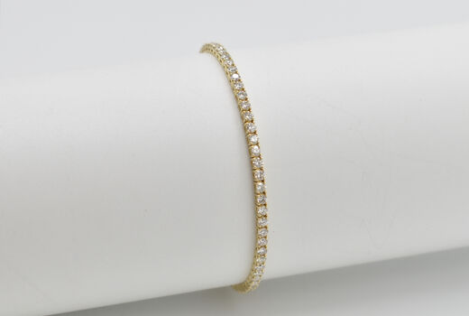 Tennis-Armband 14 Kt GG Brillanten
