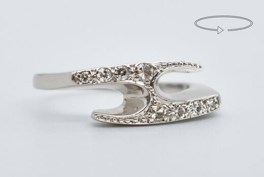 Ring 14 K diamonds