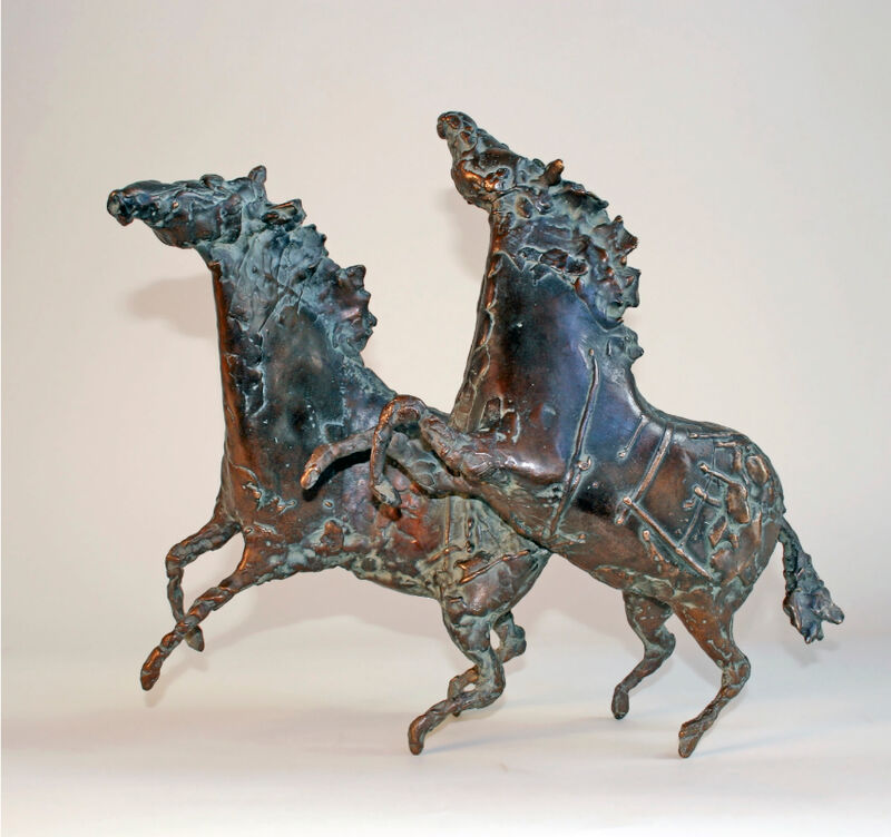 2 jumping horses, 2004