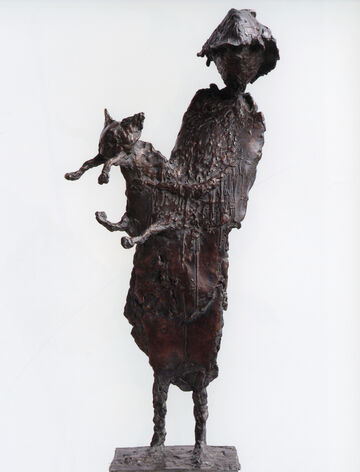 girl with cat, 2008