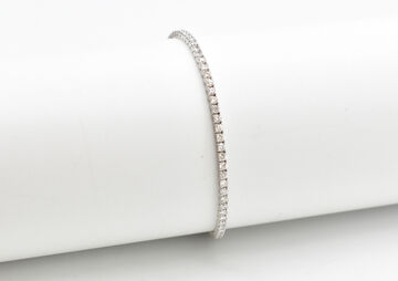 Tennis-Armband 18 Kt WG Brillanten