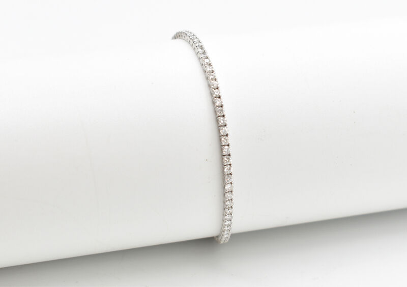 Tennis-Armband 18 Kt WG Brillanten