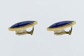 Ohrclips 18 Kt GG Lapislazuli