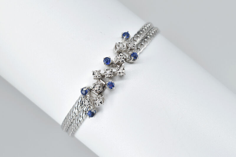 bracelet 14 K Saphires 