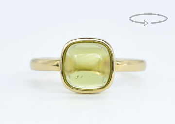 Ring 14 K Peridote