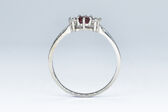 Ring 14 Kt WG Rubin 