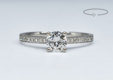 Ring 14 K diamonds