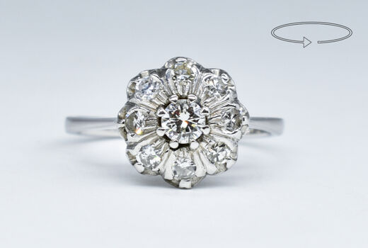 Ring 18 Kt WG Diamanten