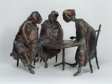 at the café, 1998