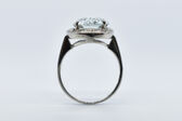 Ring 14 Kt WG Aquamarin 