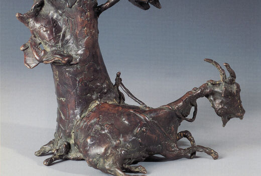 Ziege unter Baum, 2001