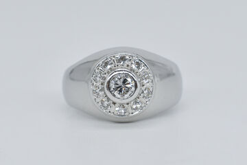 Ring 14 Kt WG Diamanten