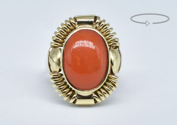 Ring 14 Kt GG Koralle