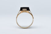 Ring 14 K Haematite