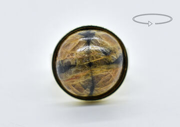 Ring 14 Kt GG Chiastolith