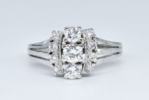 Ring 18 Kt WG Brillanten