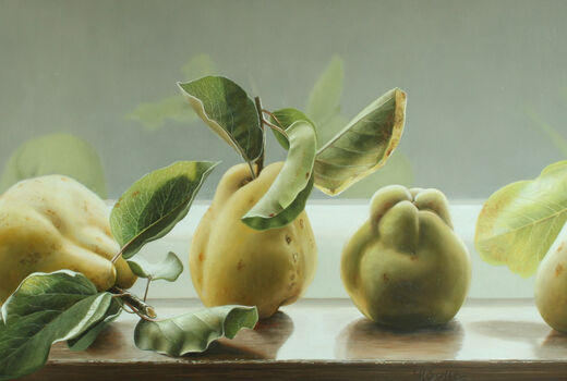 pears in backlight