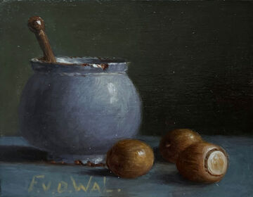 still life with hazelnuts