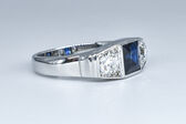 Ring 18 Kt WG Saphir 