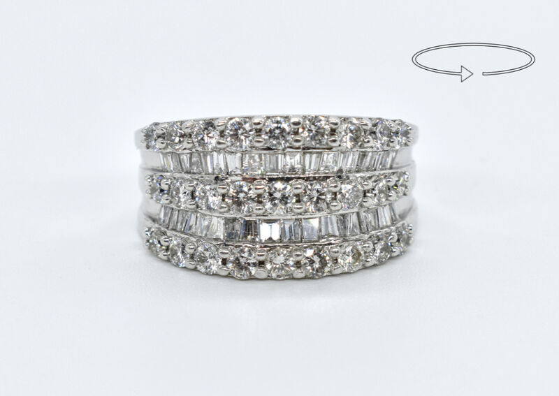 Ring 14 K diamonds