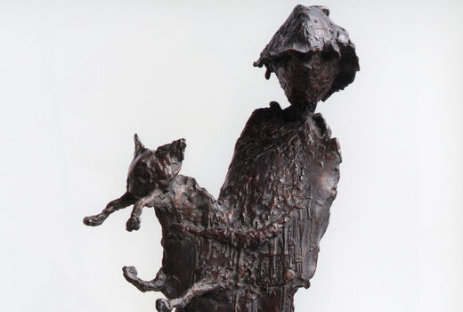 girl with cat, 2008