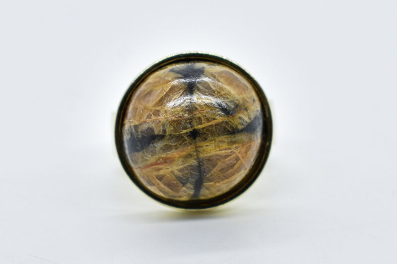 Ring 14 Kt GG Chiastolith