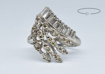 Ring 14 Kt WG Diamanten