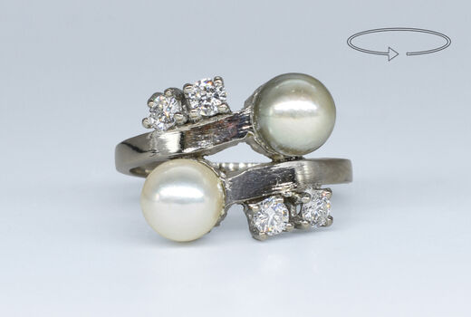 Ring 14 K diamonds 
