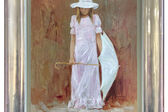 young girl with umbrella