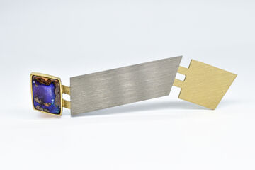 Brosche 18 Kt GG 