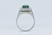 Ring 14 K emerald 