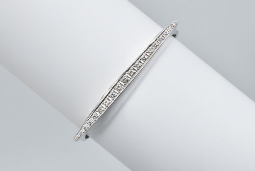 Armreif 18 Kt WG Brillanten