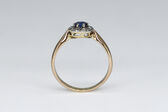 Ring 14 Kt GG/WG Saphir 