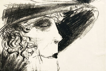 Dame mit Reiher, 1923