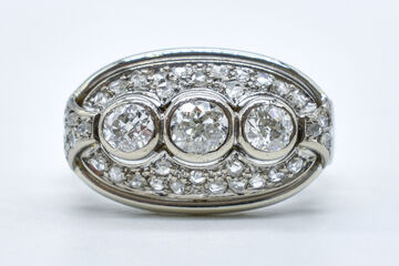 Ring 14 Kt WG Diamanten