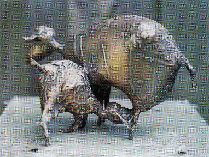 sheep with lamb, 1999