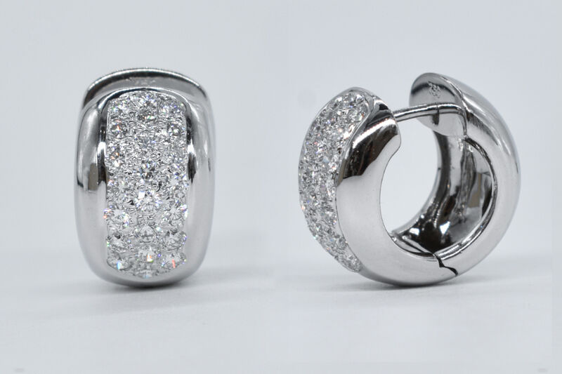 Kreolen 18 Kt WG Brillanten