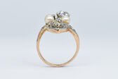Ring 14 KT RG Diamanten 