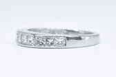 half eternity ring platinum diamonds
