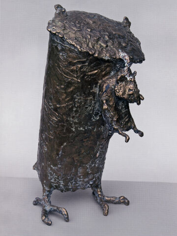 Owl with mouse, 2007