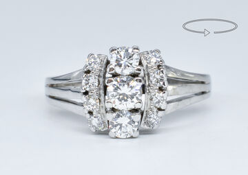 Ring 18 Kt WG Brillanten