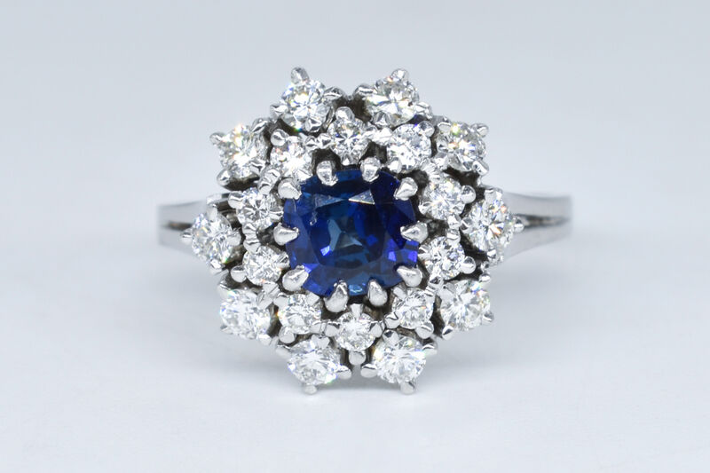 Ring 18 Kt WG Saphir 
