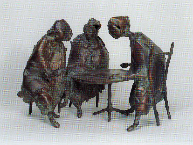 at the café, 1998