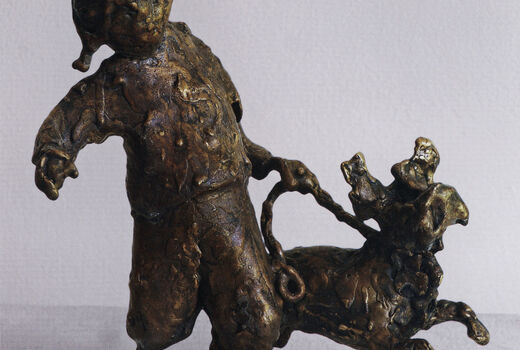child with dog, 2008