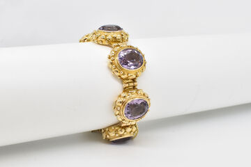 Armband 14 Kt GG Amethyst