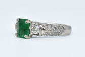 Ring Platin Smaragd 